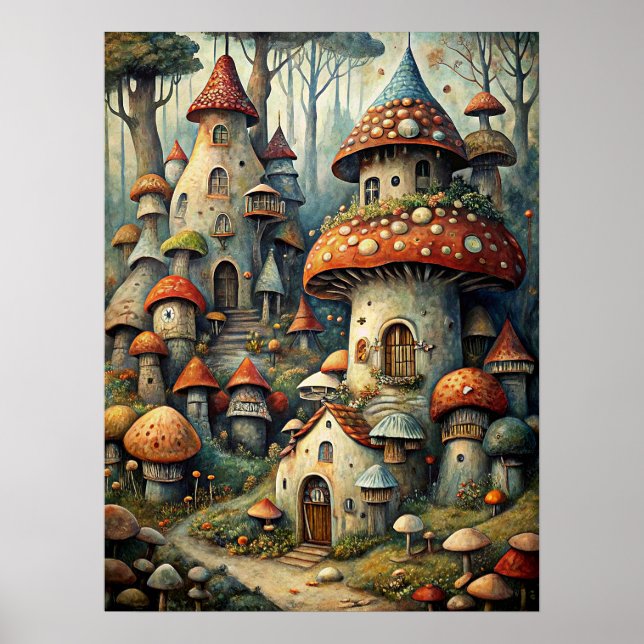 Mushroom House Poster (Front)