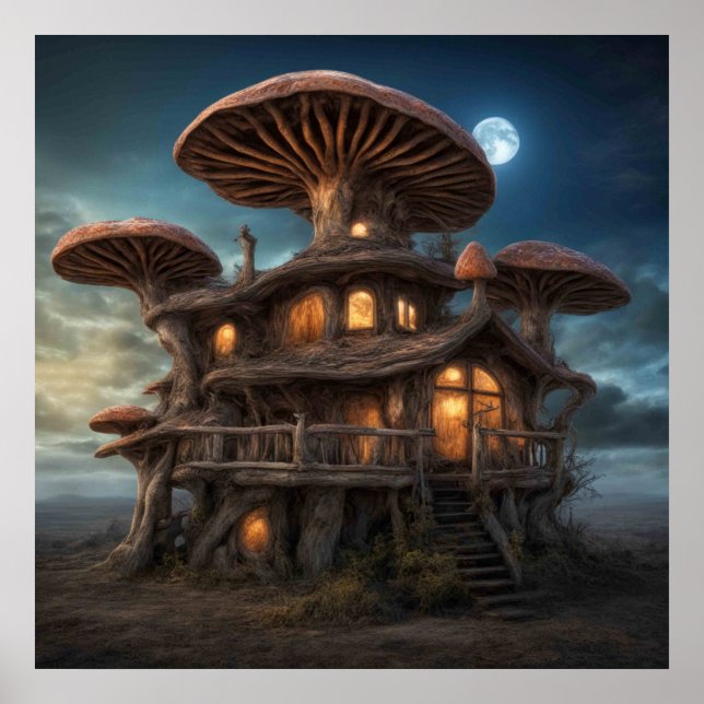 Mushroom House Poster (Front)
