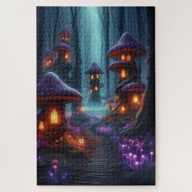 Mushroom House Puzzle (Vertical)