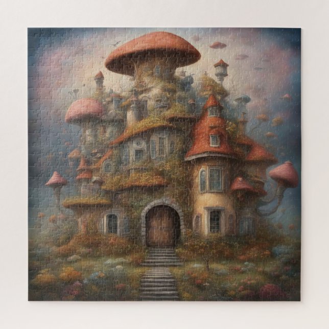 Mushroom House Puzzle (Vertical)