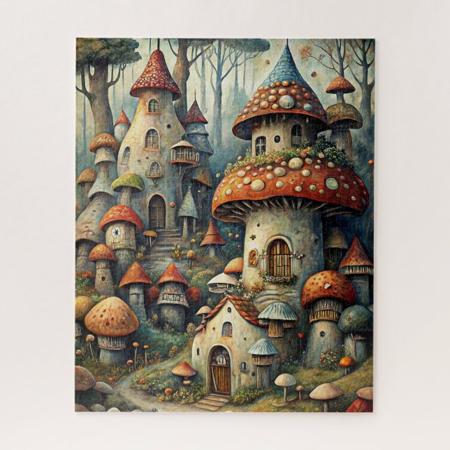 Mushroom House Puzzle (Vertical)
