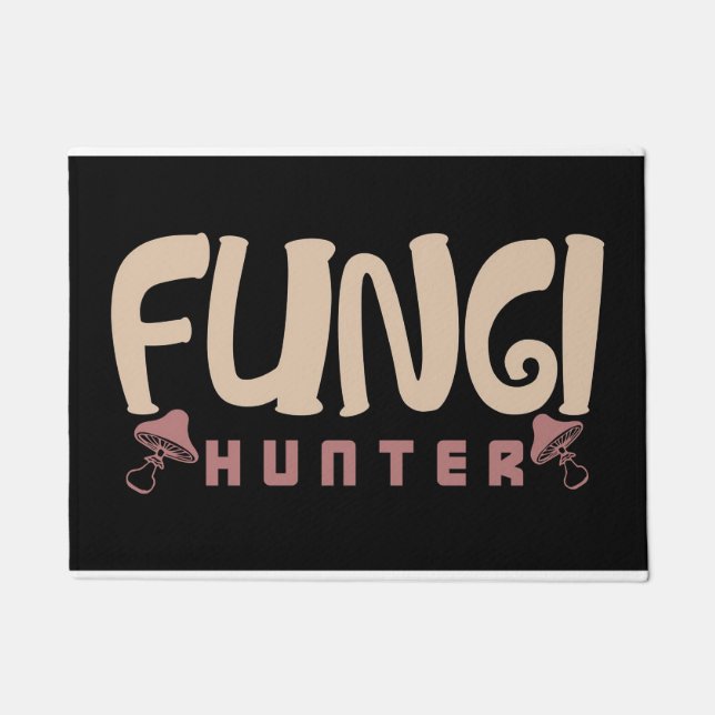 Mushroom Hunter Fungi Hunter Mushrooms Doormat (Front)