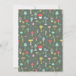 Mushroom Hunter I Love Mushrooms Invitation