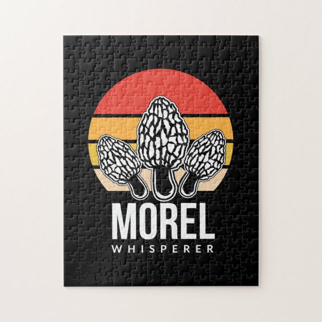Mushroom Hunter Morel Whisperer Jigsaw Puzzle (Vertical)