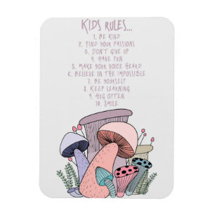 Mushroom Hunter Mushroom And Kids Rules Magnet