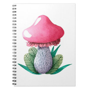 Mushroom Hunter Mushroom And Leaves Notebook