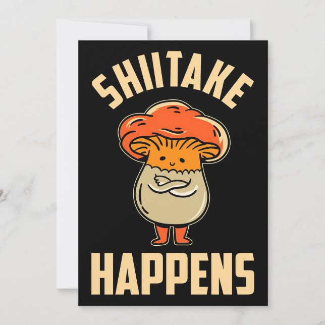 Mushroom Hunter Mushroom Fungi Thank You Card (Front)