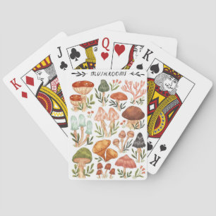 Mushroom Hunter Mushrooms Style Playing Cards