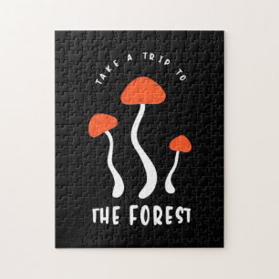 Mushroom Hunter Take A Trip To The Forest Jigsaw Puzzle