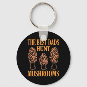Mushroom Hunting Dads Morels Hunter Mycologist Gra Key Ring