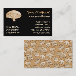 Mushroom Icon Business Card