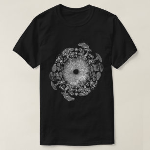 Mushroom Iris Spore Print Mycology Art Shirt