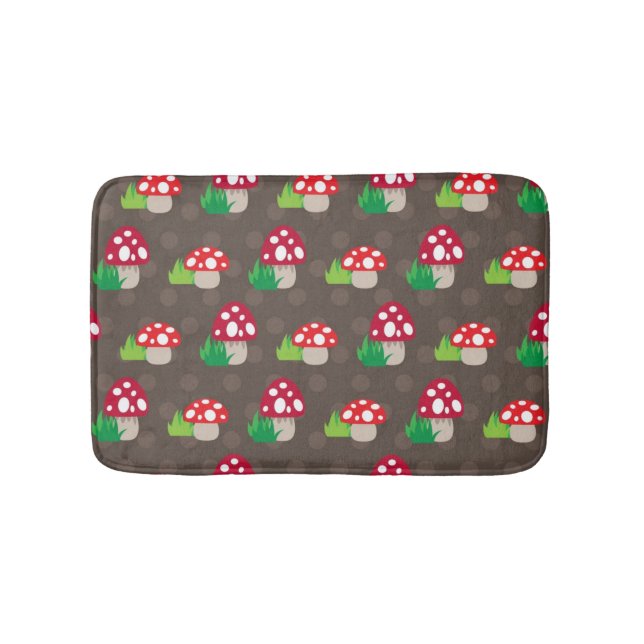 mushroom kids pattern bath mat (Front)