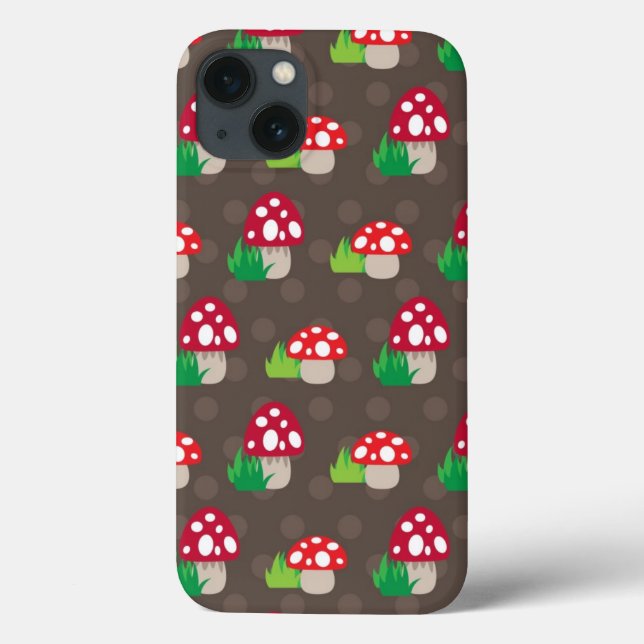 mushroom kids pattern Case-Mate iPhone case (Back)