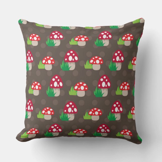 mushroom kids pattern cushion (Front)