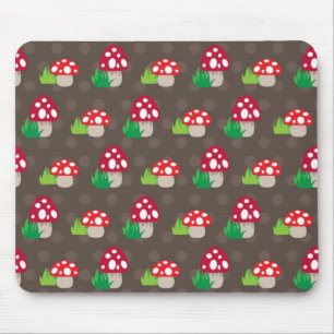 mushroom kids pattern mouse pad