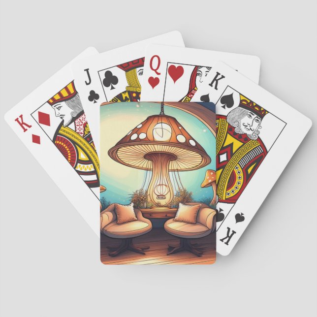 Mushroom Lamp  Playing Cards (Back)