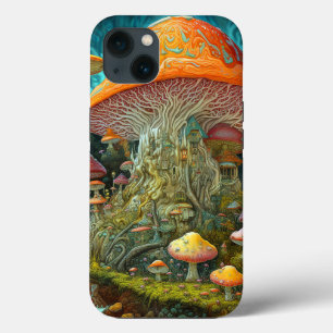 Mushroom Landscape Surreal Fantasy Art iPhone 13 Case