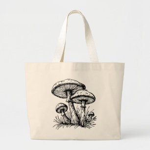 Mushroom  Large Tote Bag