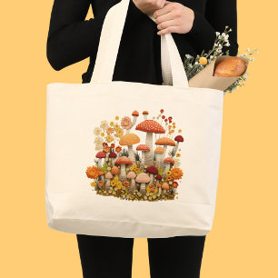 Mushroom  large tote bag