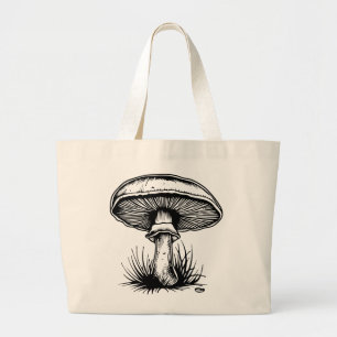 Mushroom  Large Tote Bag