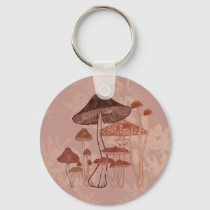 Mushroom Love Classic  Key Ring