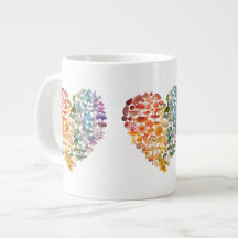 Mushroom Lovers - Rainbow Heart Speciality Mug