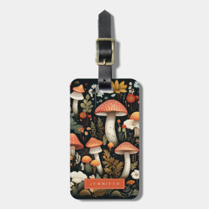 Mushroom Luggage Tag