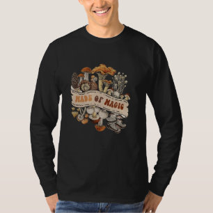 Mushroom Made of Magic Botanical Vintage Mushroom T-Shirt