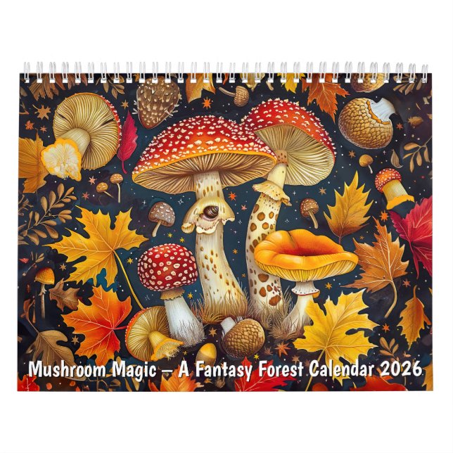 Mushroom Magic – A Fantasy Forest Calendar 2026 (Cover)