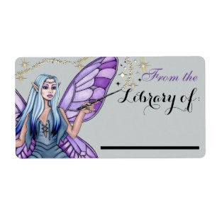 Mushroom Magic Fairy Book Plate Label