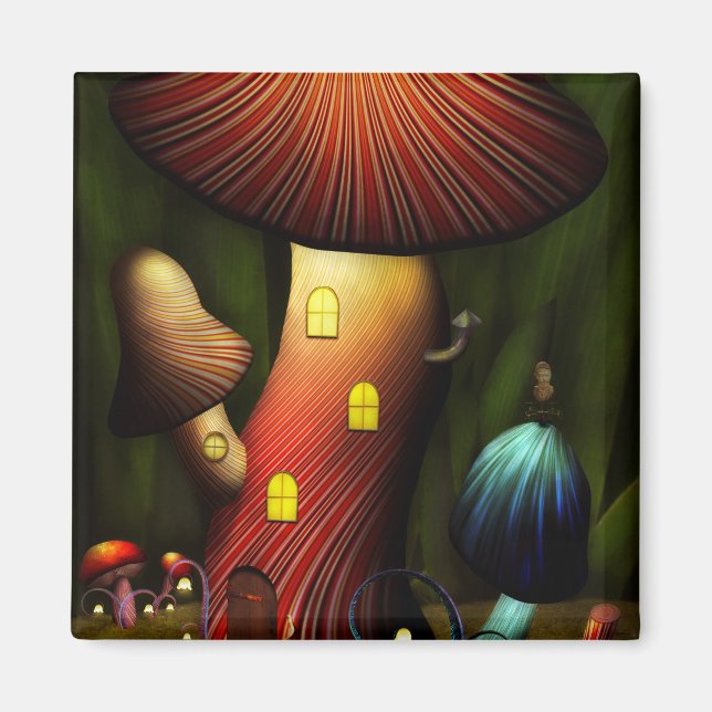 Mushroom - Magic Mushroom Magnet (Front)
