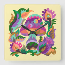 Mushroom Magic Rainbow Trivet