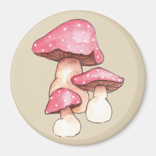 Mushroom Magnet - Kitchen Magnet - Fridge Magnet (Front)