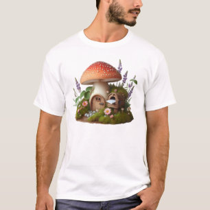 Mushroom Mail – Whimsical Forest Cottagecore Illus T-Shirt