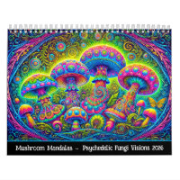 Mushroom Mandalas – Psychedelic Fungi Visions 2026