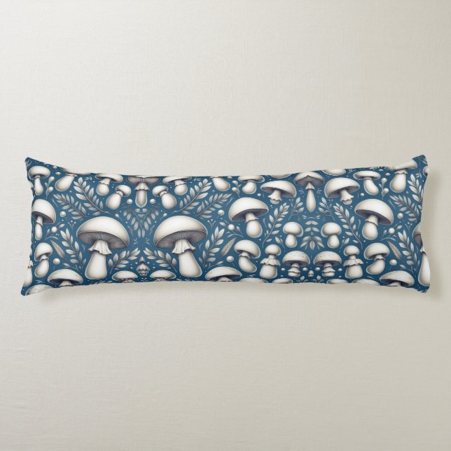 Mushroom Meadow Body Pillow (Front)