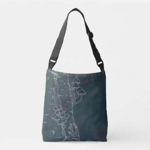 Mushroom Meet at Croakers Post Crossbody Bag