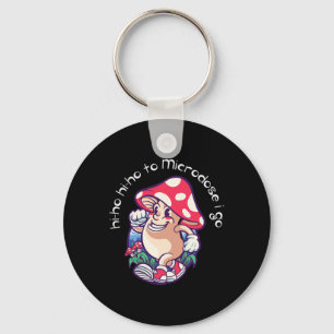 Mushroom Microdosing Mental Health Awareness Key Ring