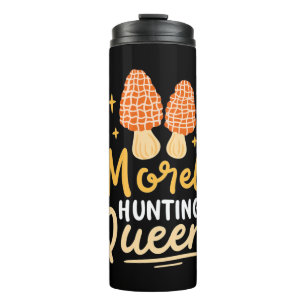 Mushroom Morel Hunting Queen Thermal Tumbler