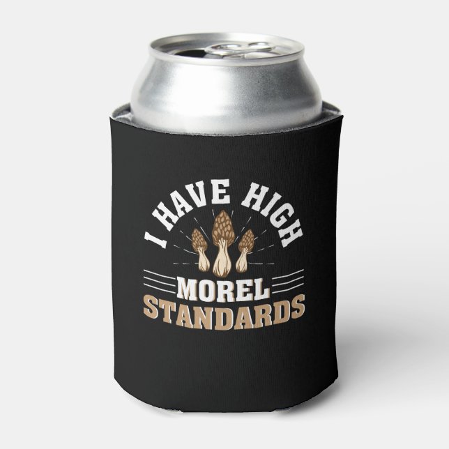 Mushroom Morel Lover High Morel Standard Can Cooler (Can Front)