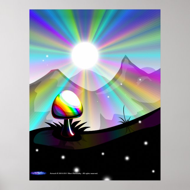 Mushroom mountain poster (Front)