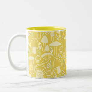 Mushroom Mustard Cream Two-Tone Coffee Mug