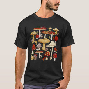Mushroom Mycology Woodland Fungi Mycologists Fores T-Shirt