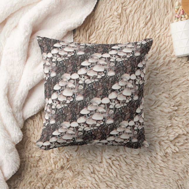 Mushroom Nature Art Cushion (Blanket)