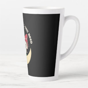 Mushroom Nature Is All You Need Latte Mug