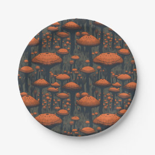 Mushroom Paper Plate Party Supplies