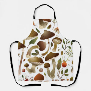 Mushroom pattern apron