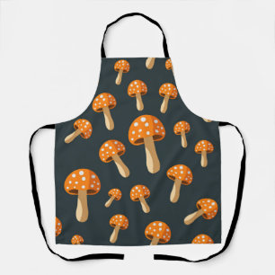 Mushroom pattern apron