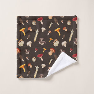 Mushroom pattern bath towel set